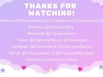 Chaturbate Best live sex cam show of cherryvonfairy