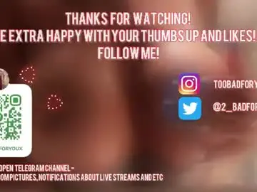 Chaturbate Live Sex Cam of 2badforyou