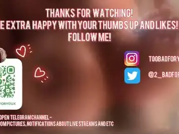 Chaturbate Best live sex cam show of 2badforyou