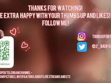 Chaturbate Private Sex Chat of 2badforyou
