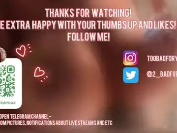 Chaturbate Live Sex of 2badforyou