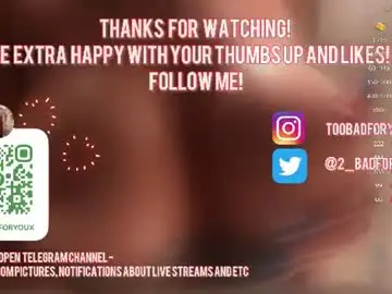 Chaturbate Live Sex of 2badforyou