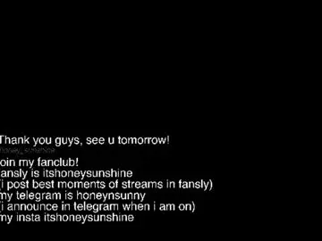 Chaturbate Free Live Porn of honey_sunshine
